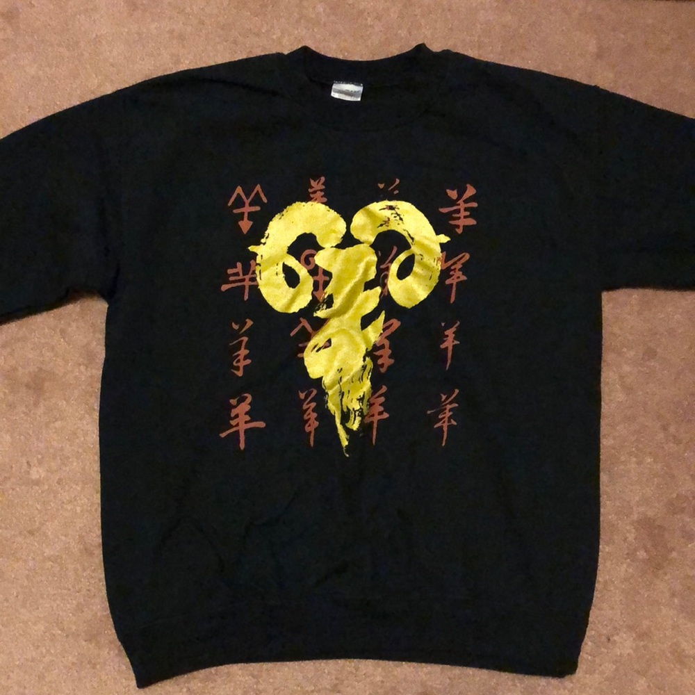 3/$25 Ram Black Gildan Crew Sweatshirt Size M